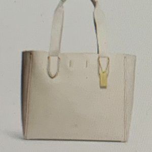 Coach Derby Tote, Pebbled Leather, Chalk, New in original pkg